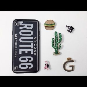 Cactus_burger_glasses_G pin/brooch